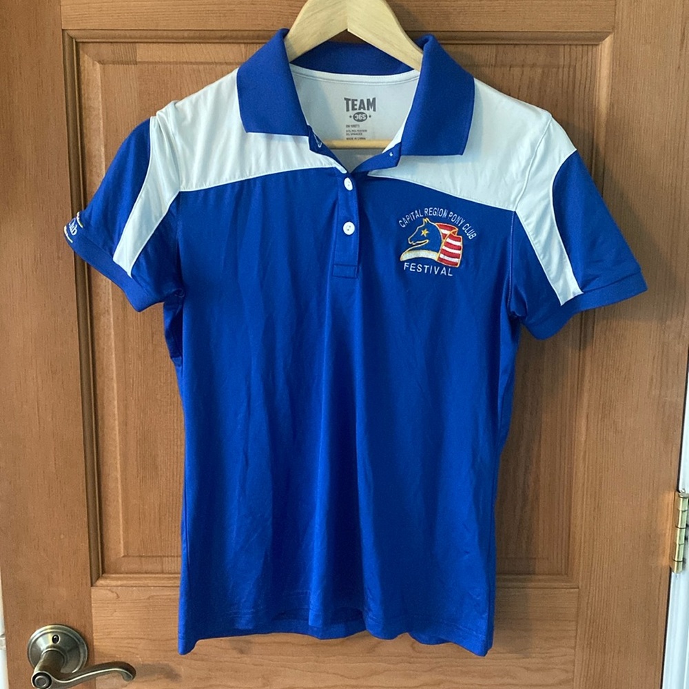Capital Region Pony Club Size XS Short Sleeve Horse Riding Equestrian Shirt
